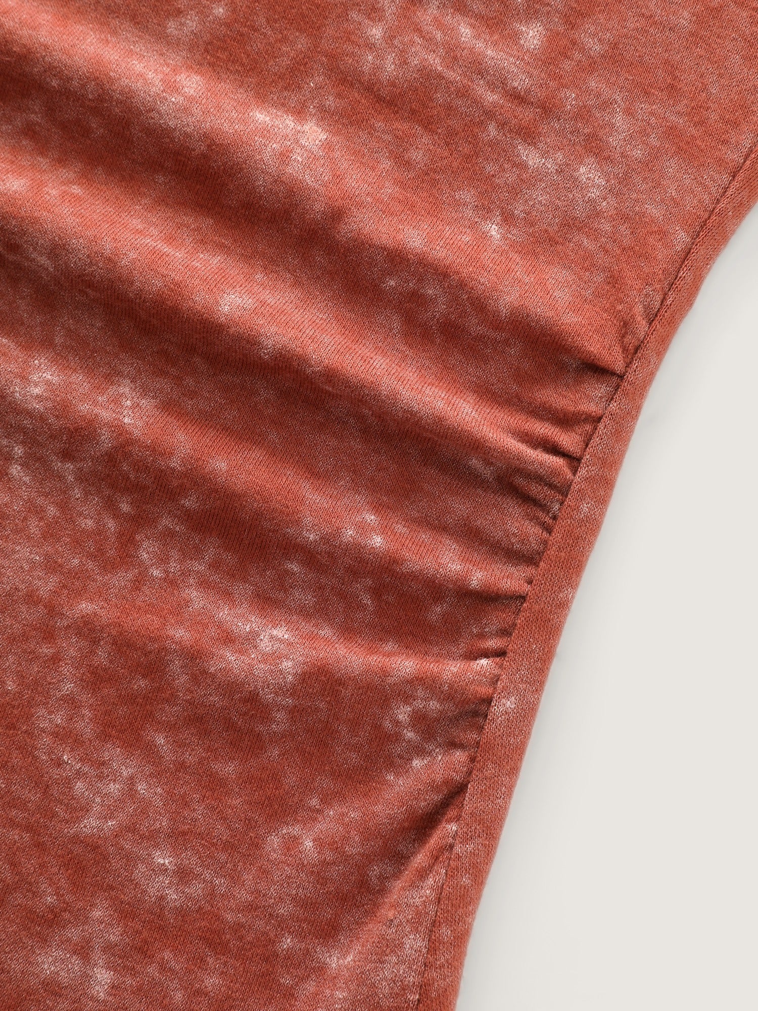 Vintage Crochet Lace Ruched Side T-Shirt