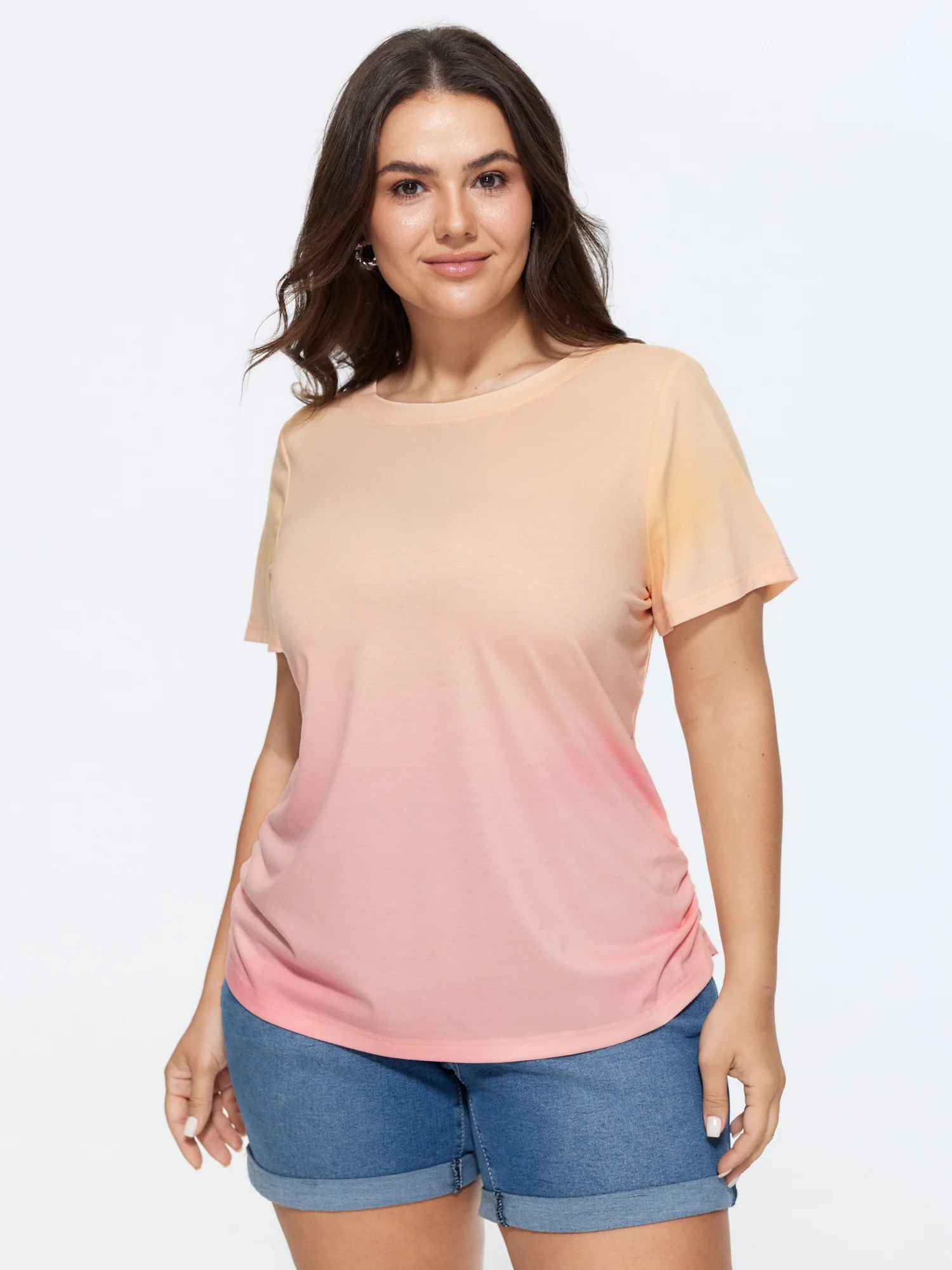 Supersoft Gradient Blend Round Neck T-Shirt