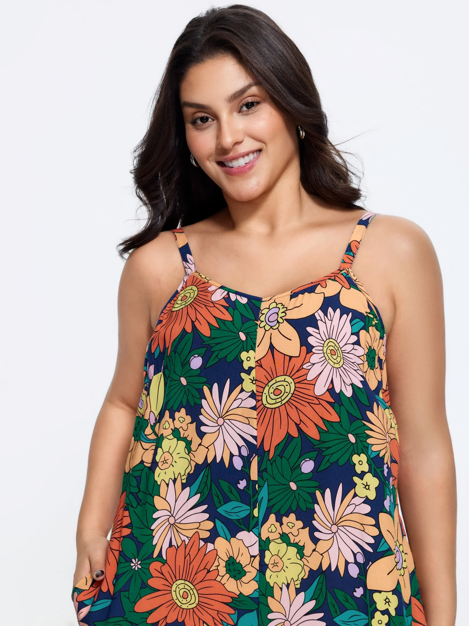 Vivid Groove Stretchy Adjustable Jumpsuit
