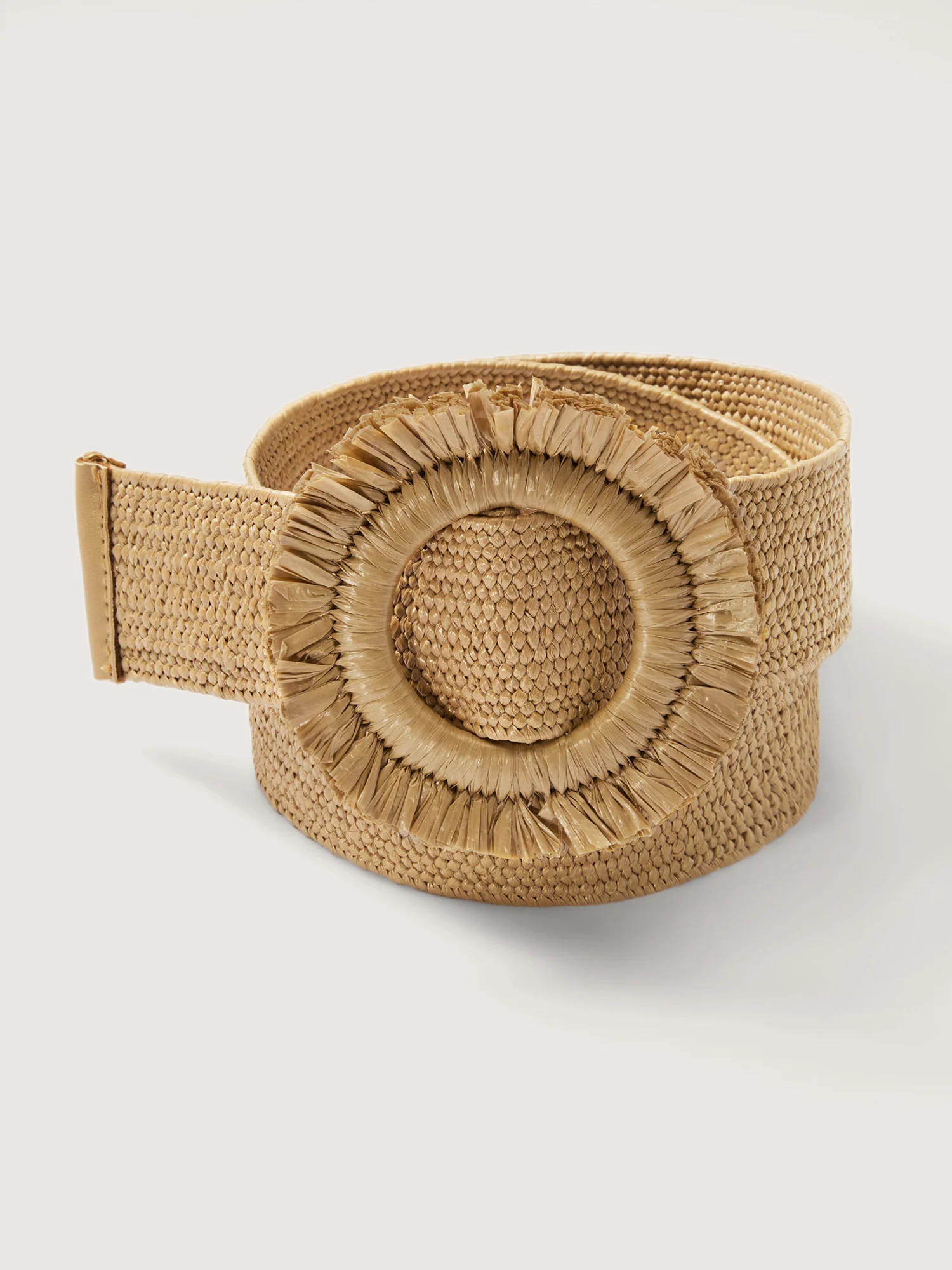Floral Ruffled Buckle Wide Belt