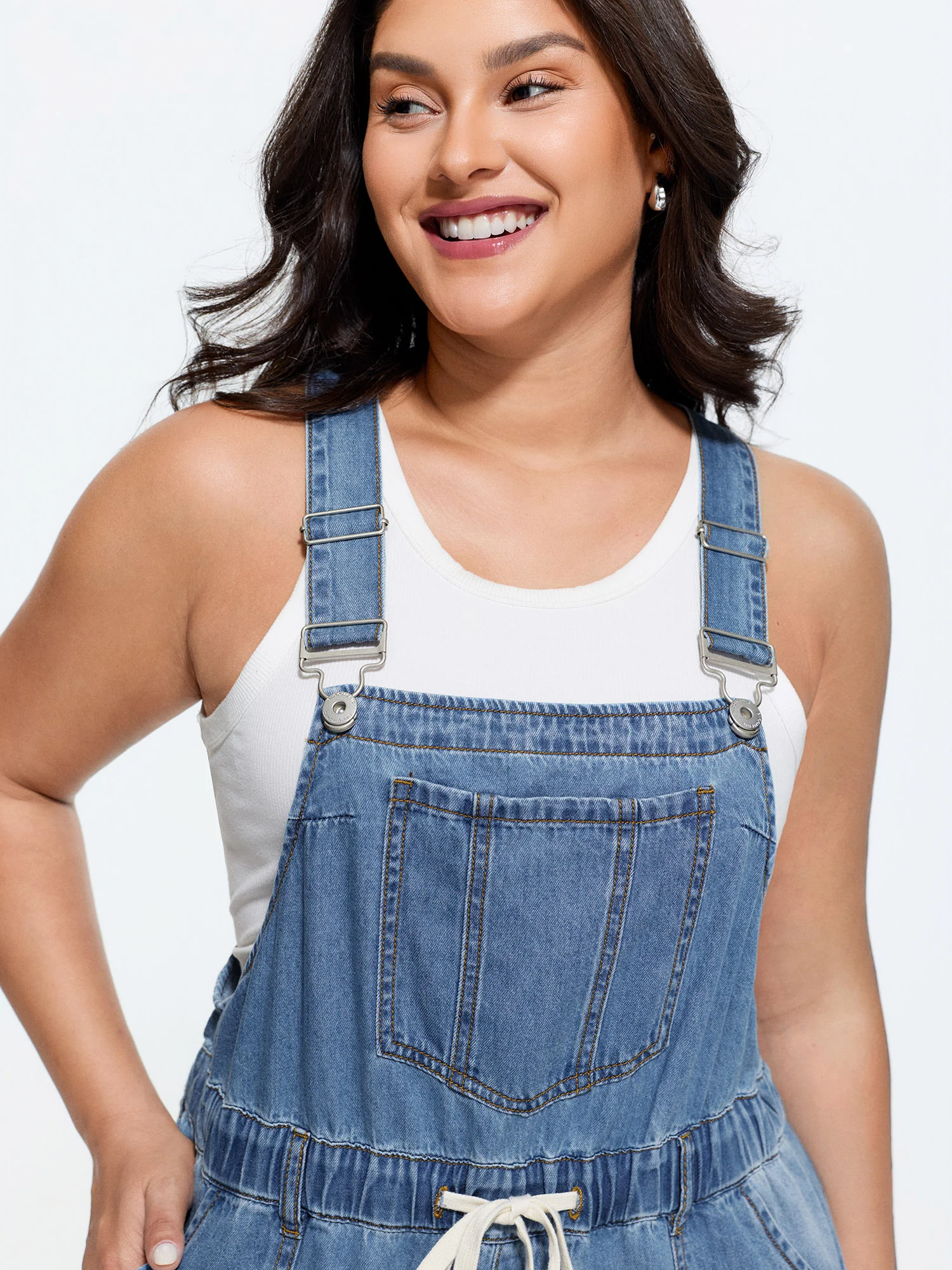 Supersoft Drawstring Waist Wide Leg Jumpsuit