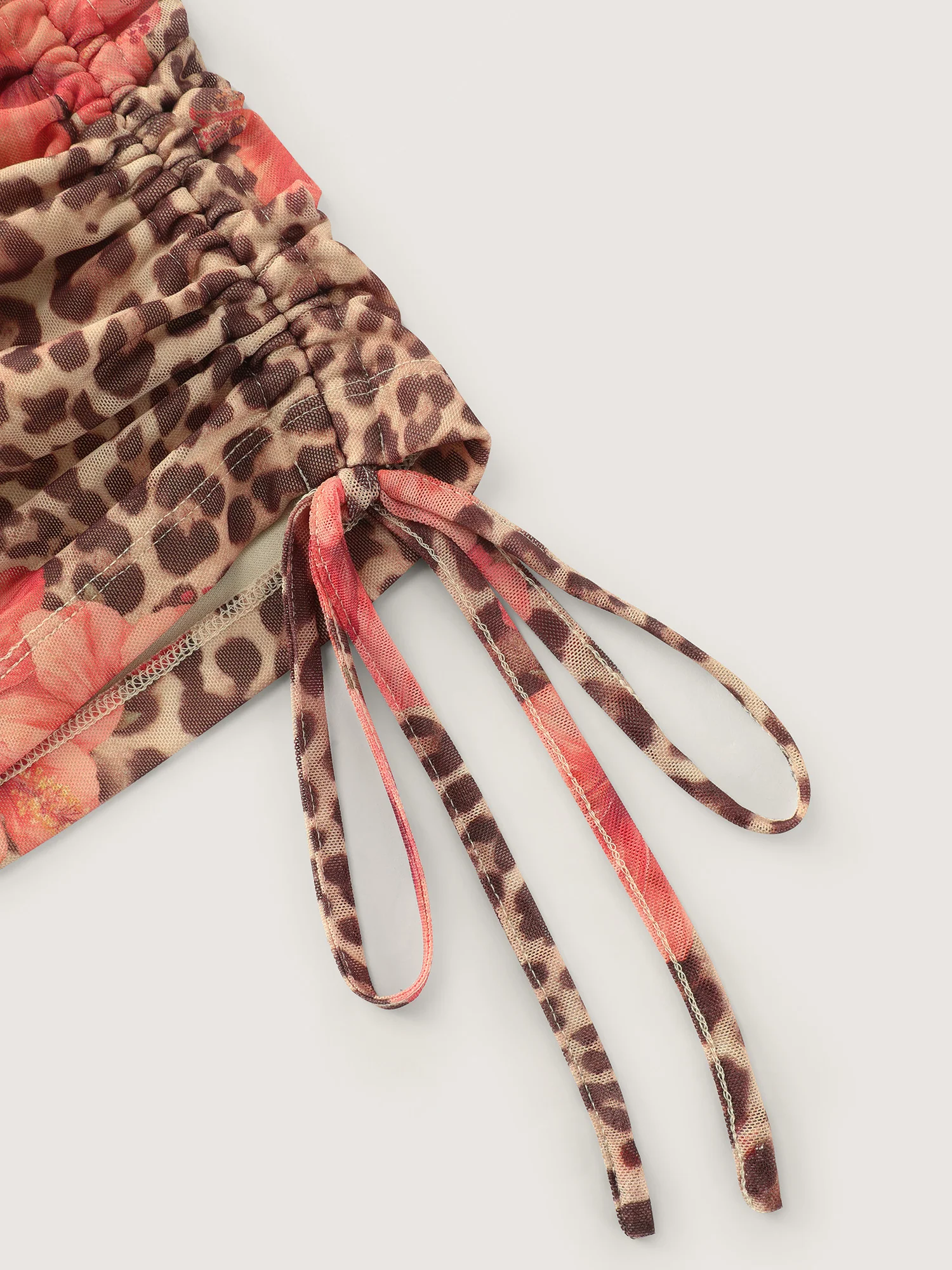 Wild-Side Leopard Print Stretchy Fitted T-Shirt