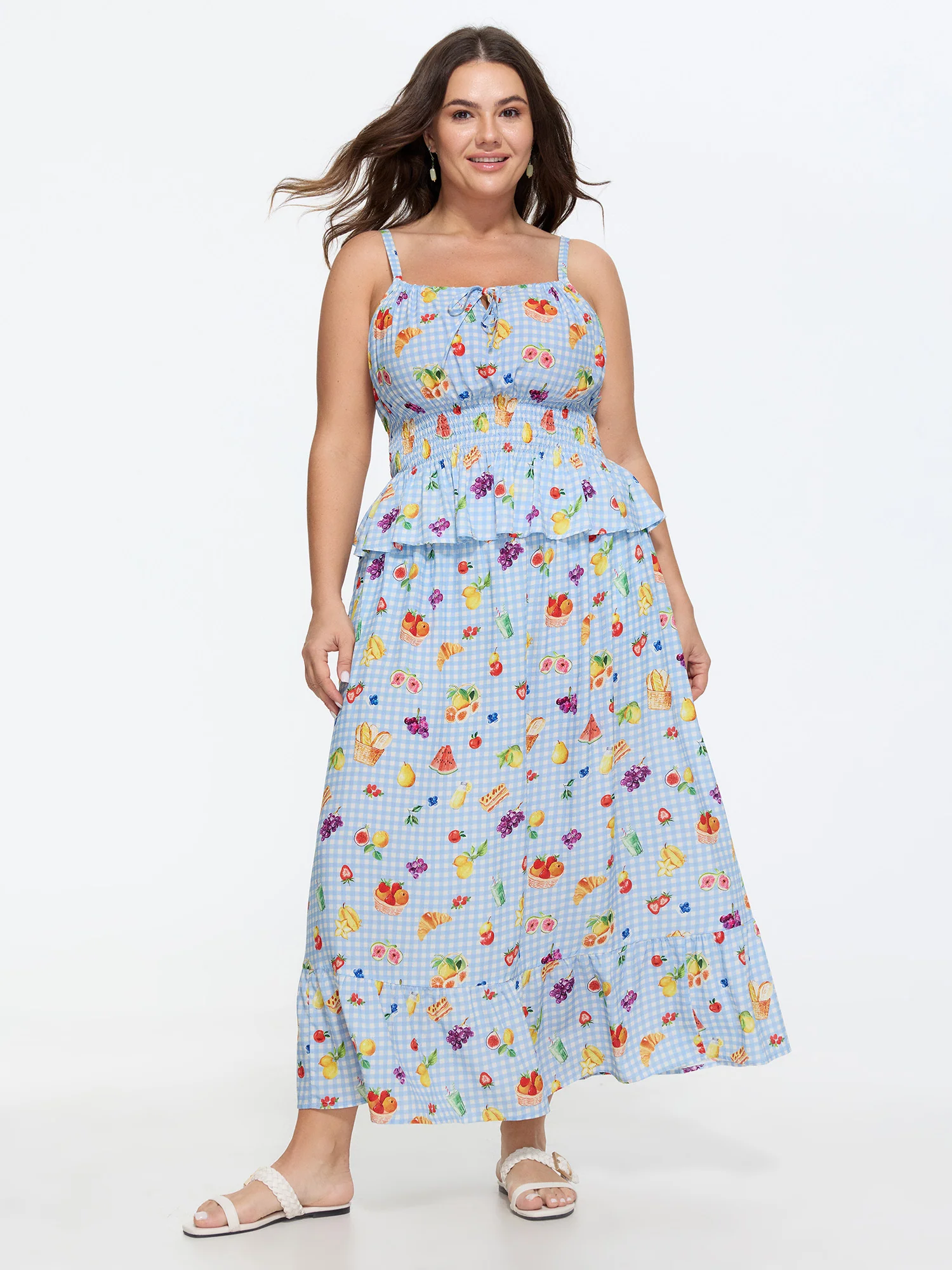 Supersoft Colorful Fruit Print Co-Ord Set
