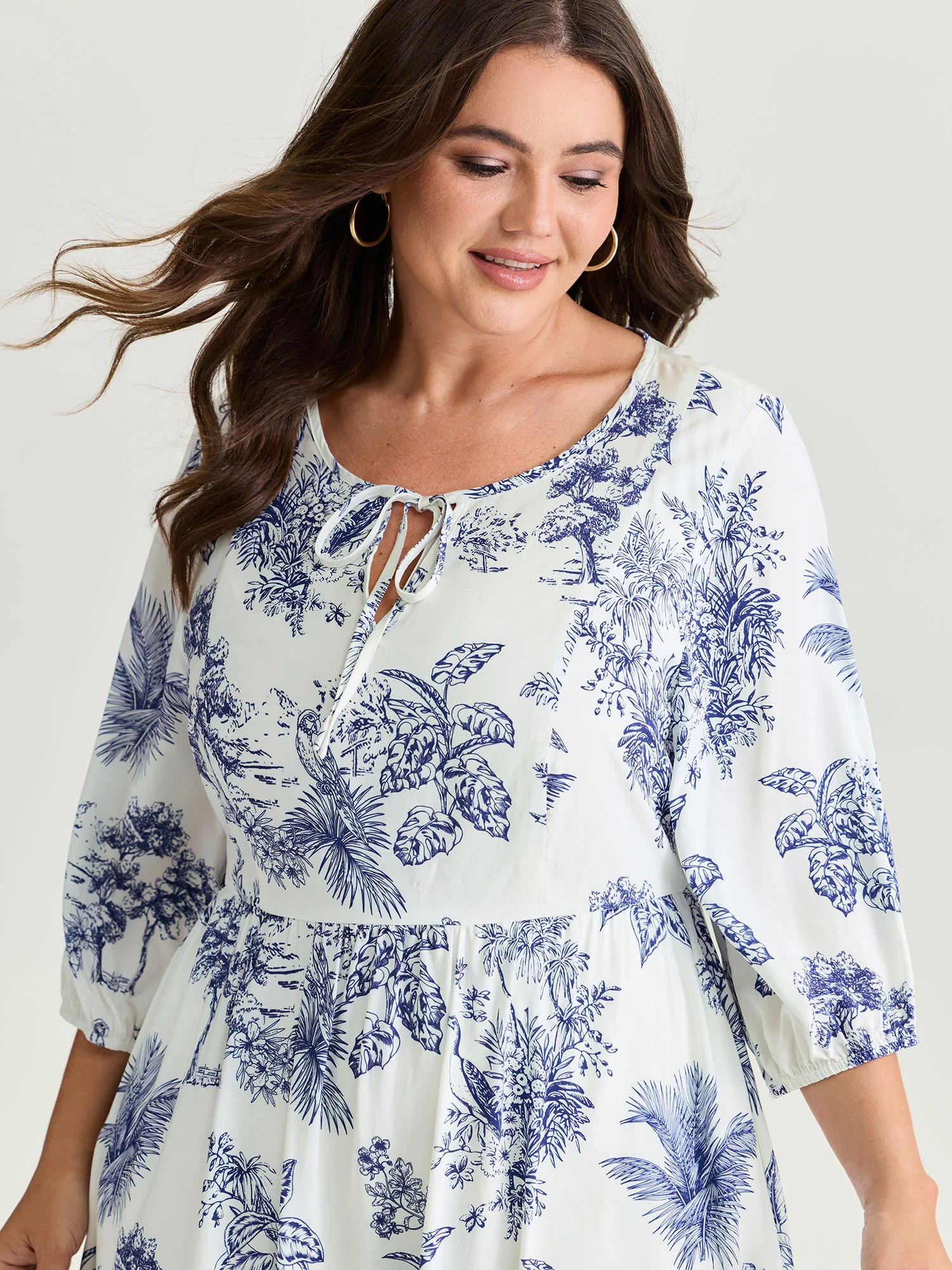 Rayon Gathered Lined Pockets Mini Dress