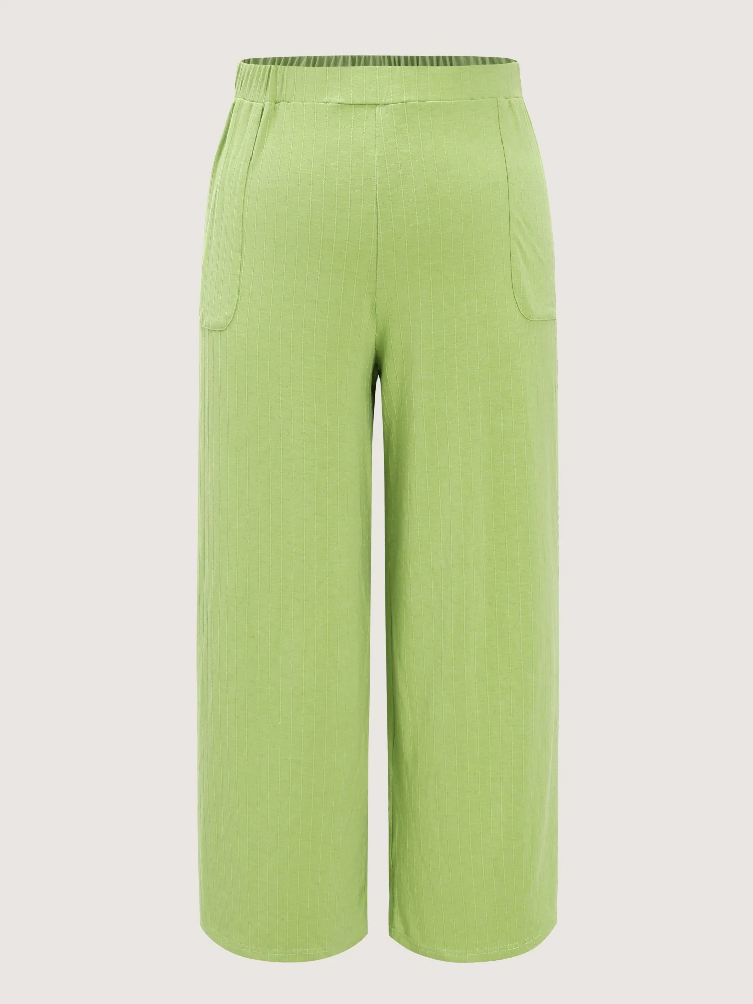 Vertical Ribbed Pocket Lounge Bottoms
