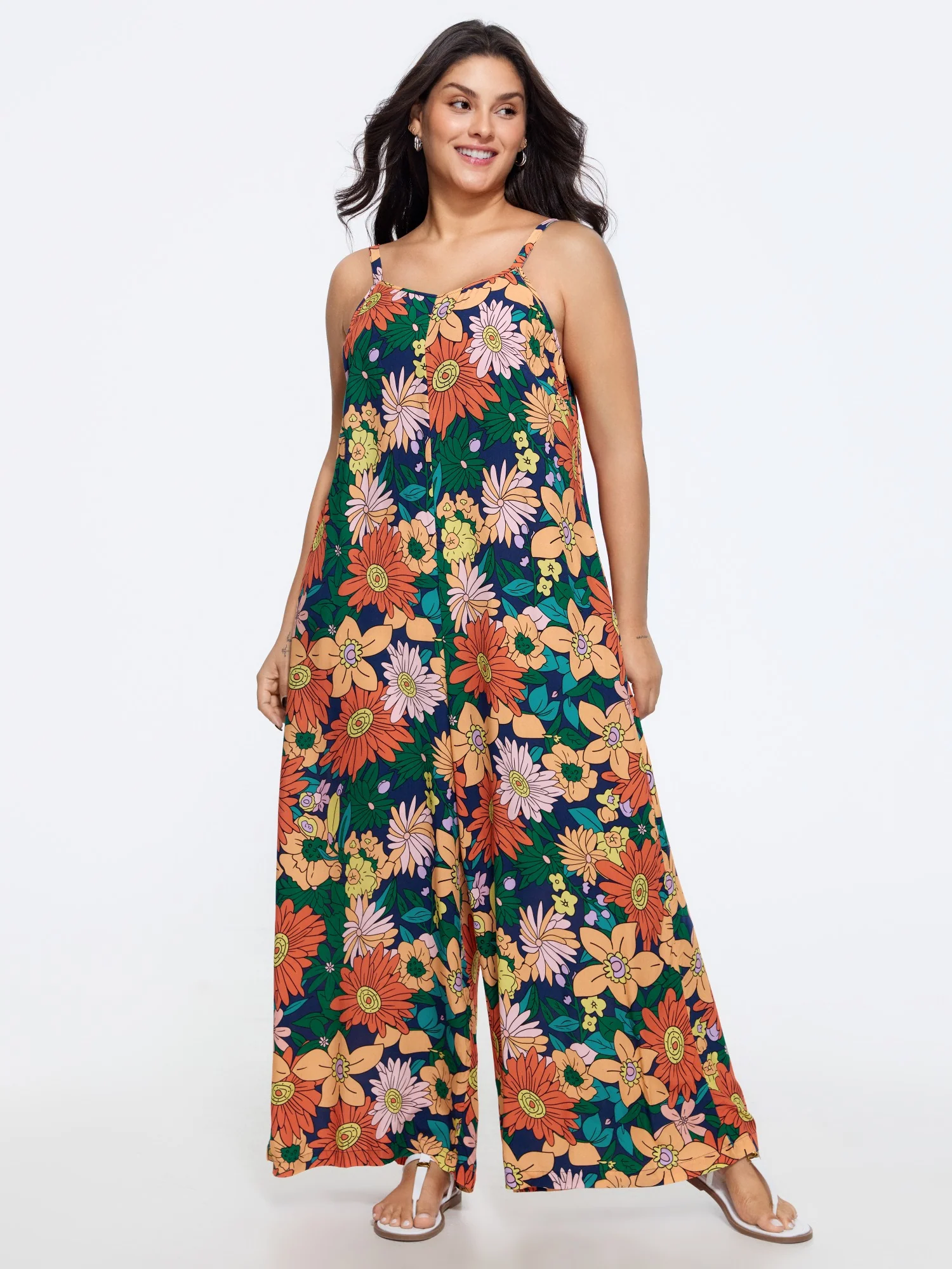 Vivid Groove Stretchy Adjustable Jumpsuit