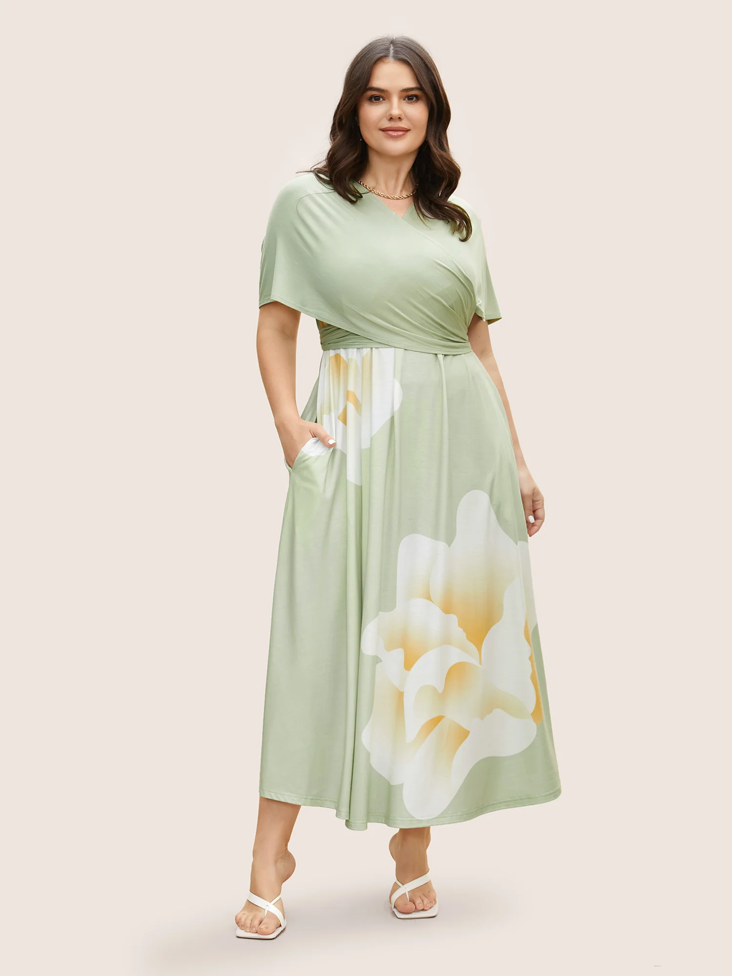 Everywhere Dress - Floral Mesh Ties Dress