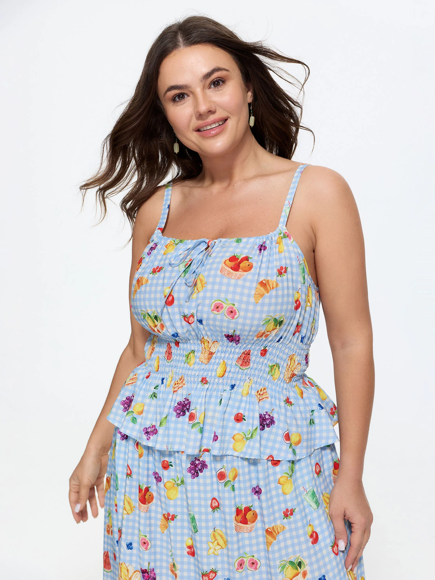Supersoft Colorful Fruit Print Co-Ord Set