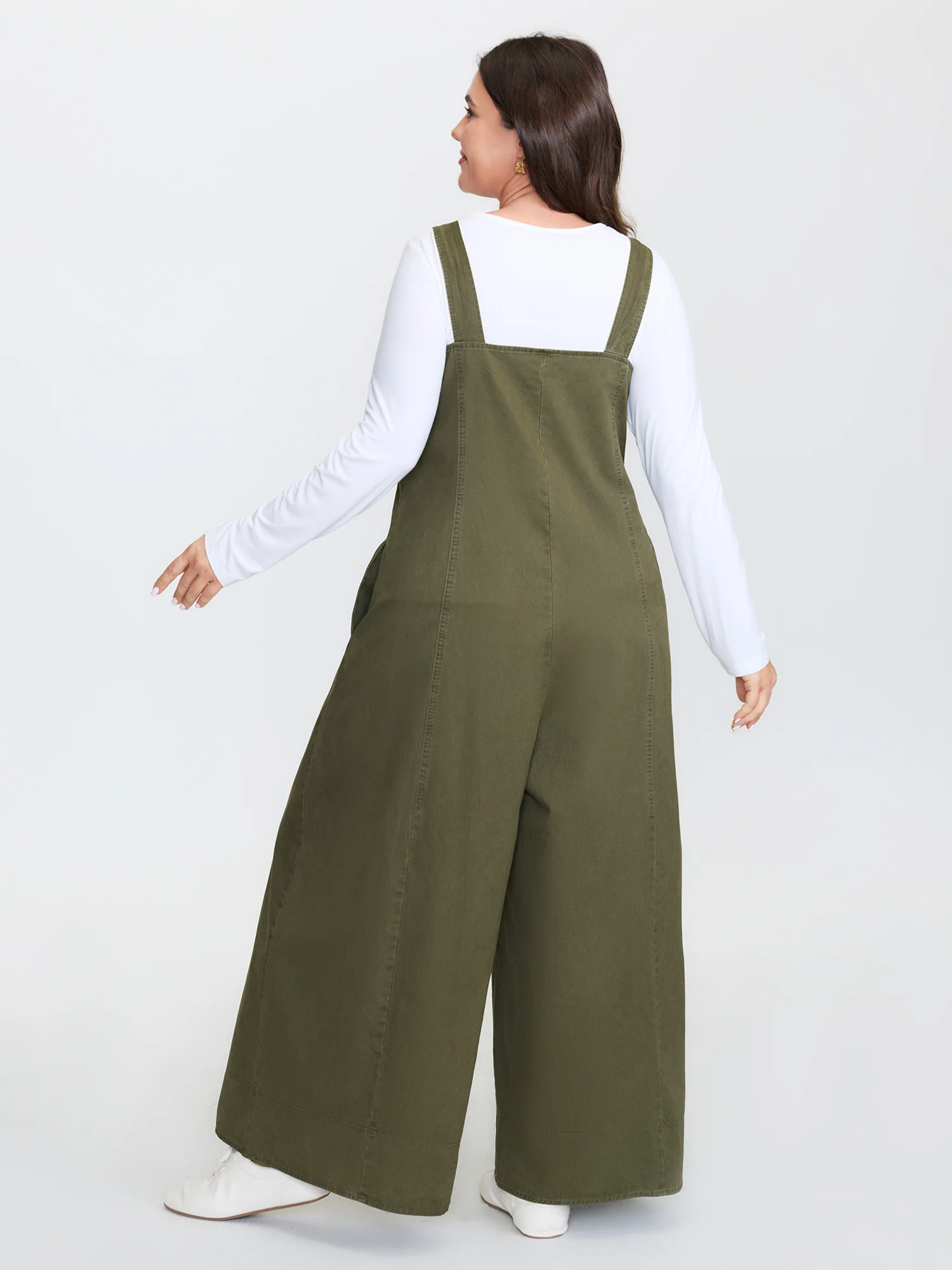 Vintage A-Line Adjustable Overall Jumpsuit