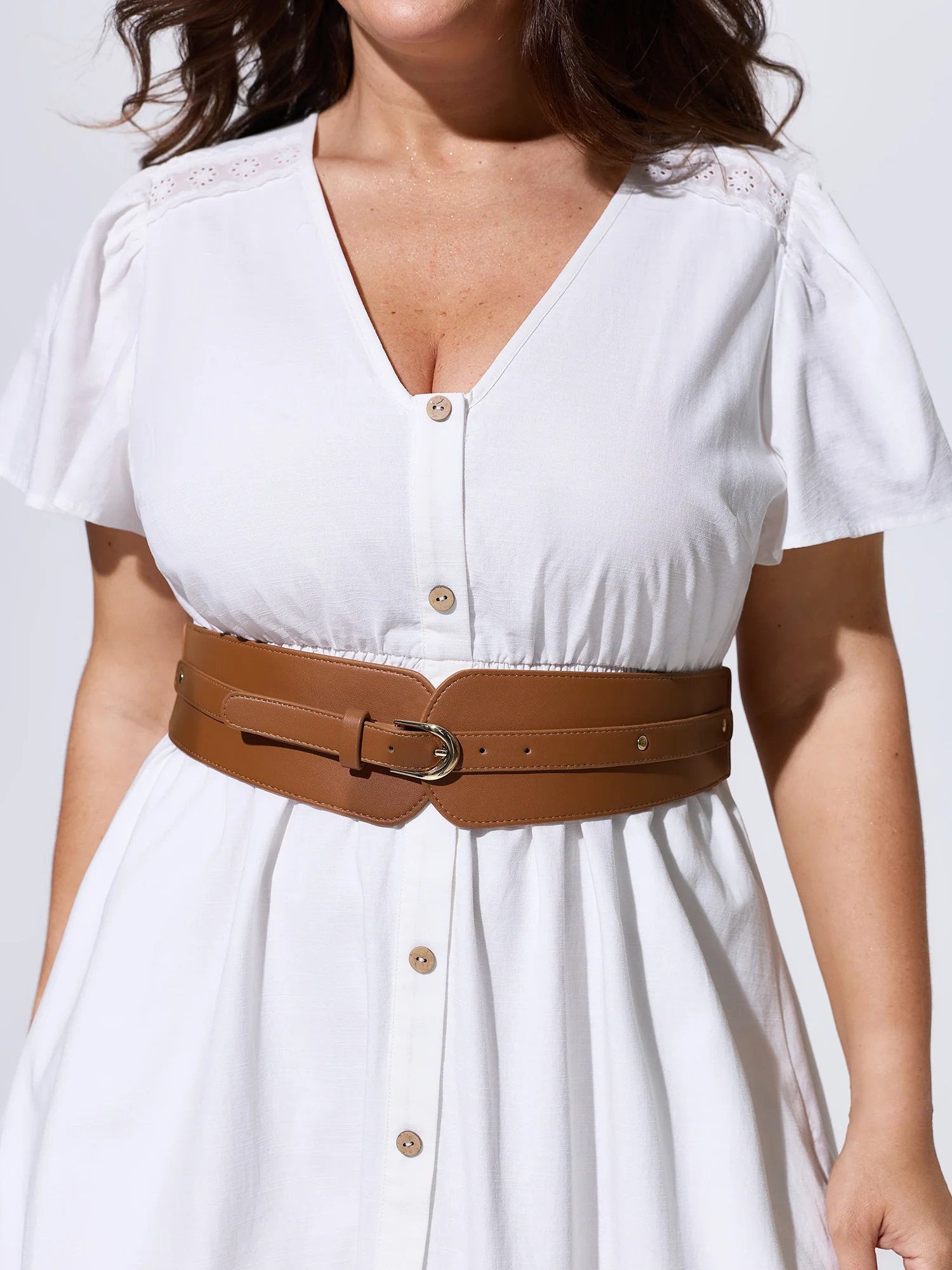 Stretchy Wide Panel Belt