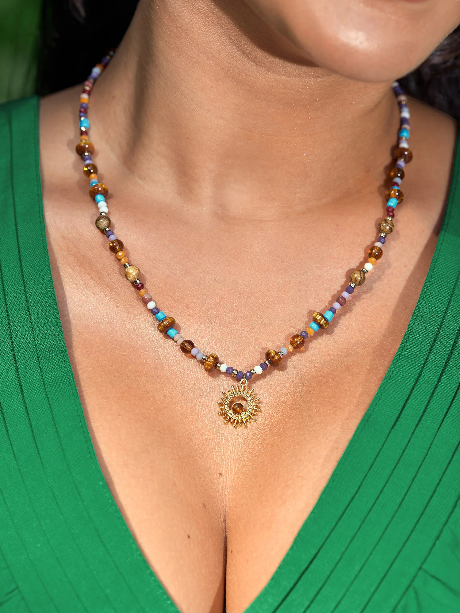 Colorful Beaded Vacation Necklace