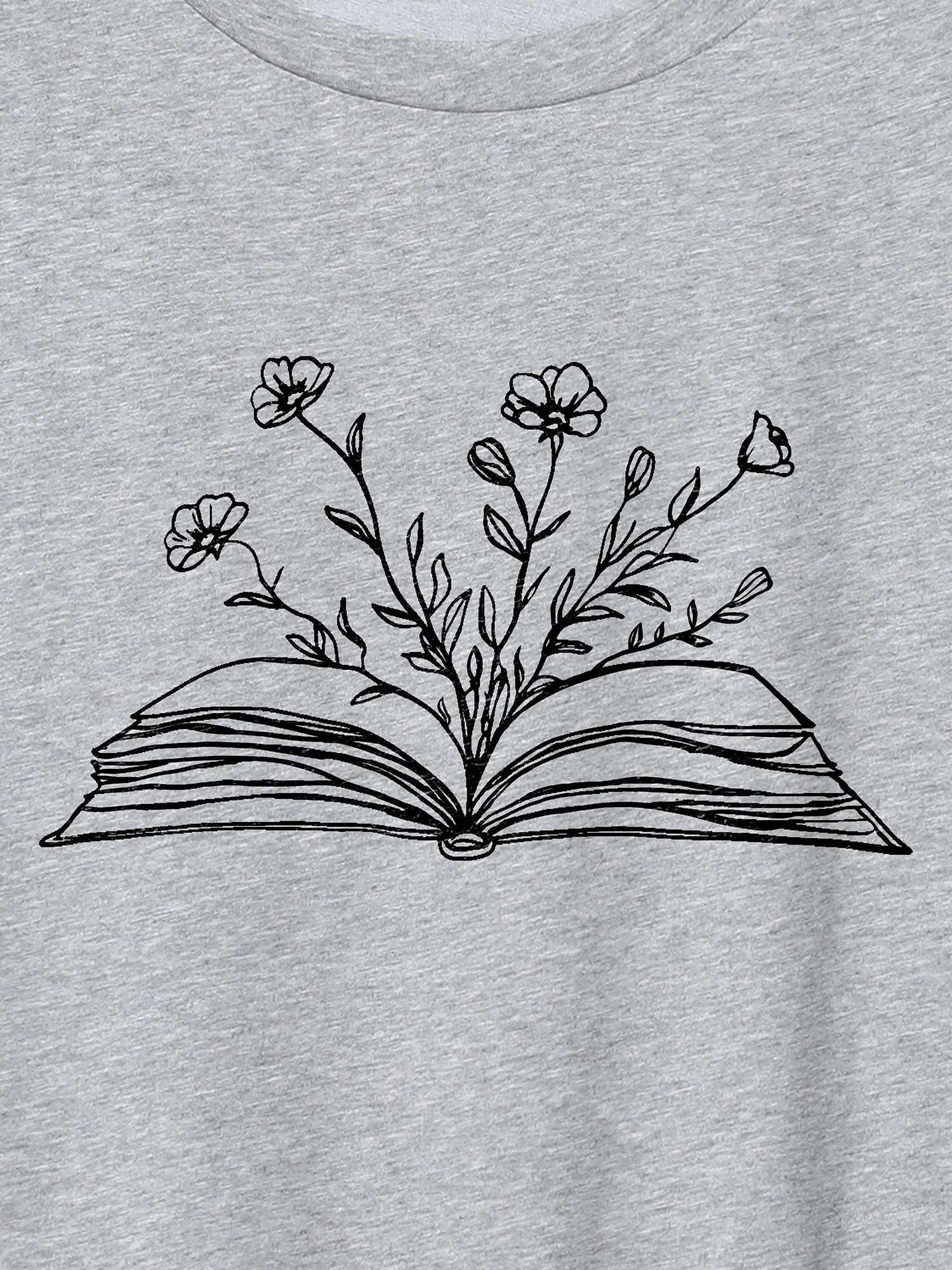 Dear Diary Pattern Crewneck T-Shirt