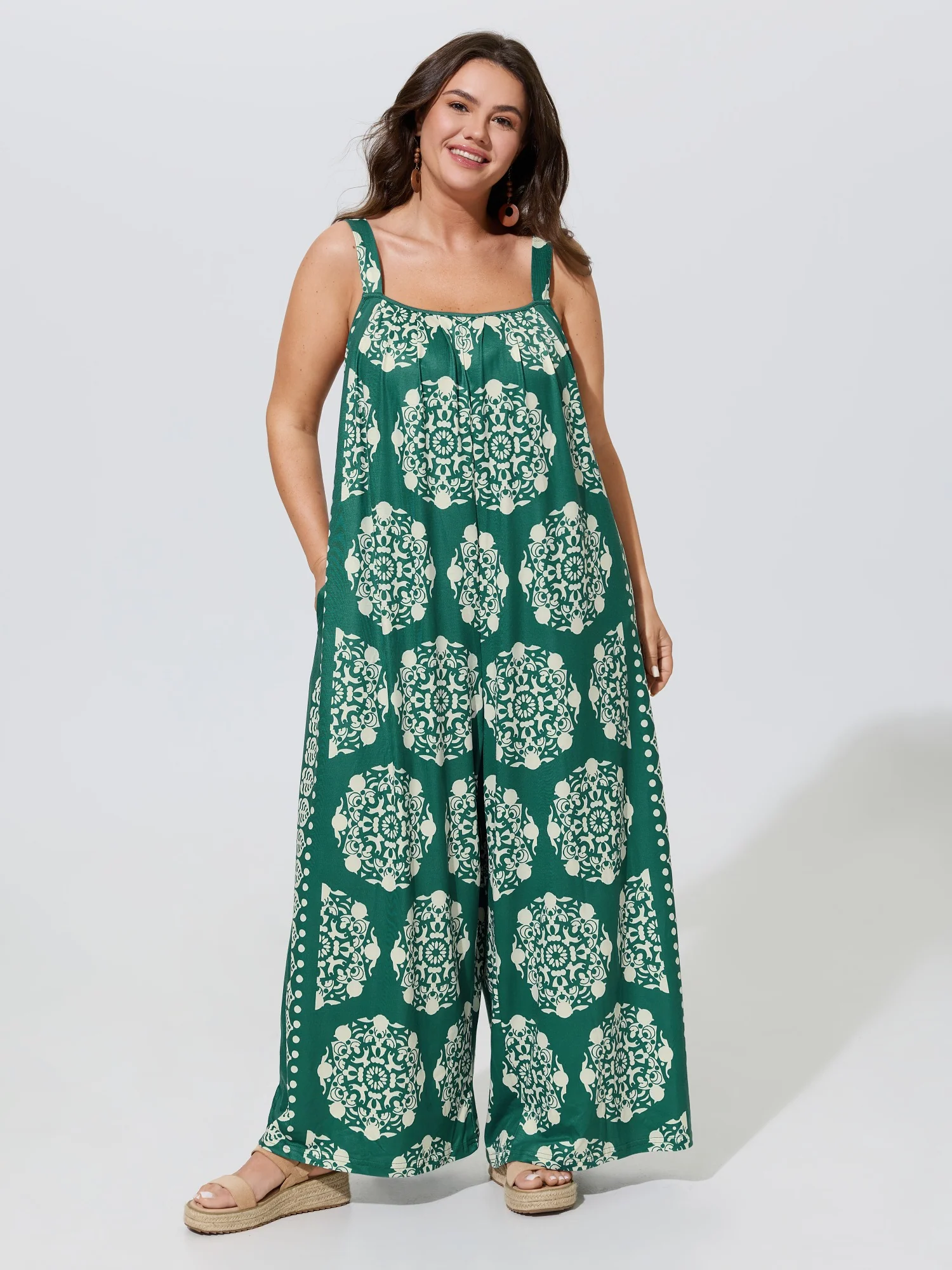 Sunkissed Stretchy Adjustable Strap Jumpsuit