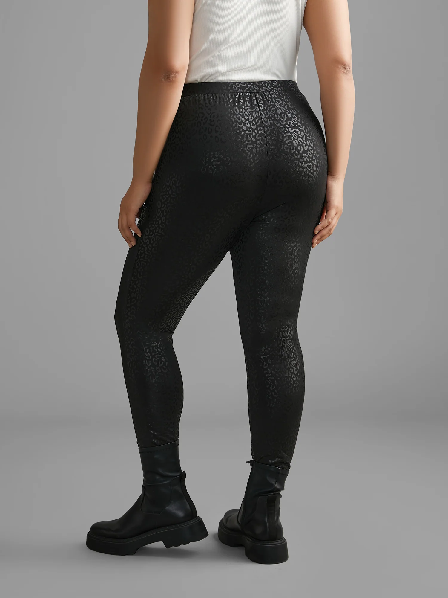 Leopard Print Pocket High Stretch Leggings