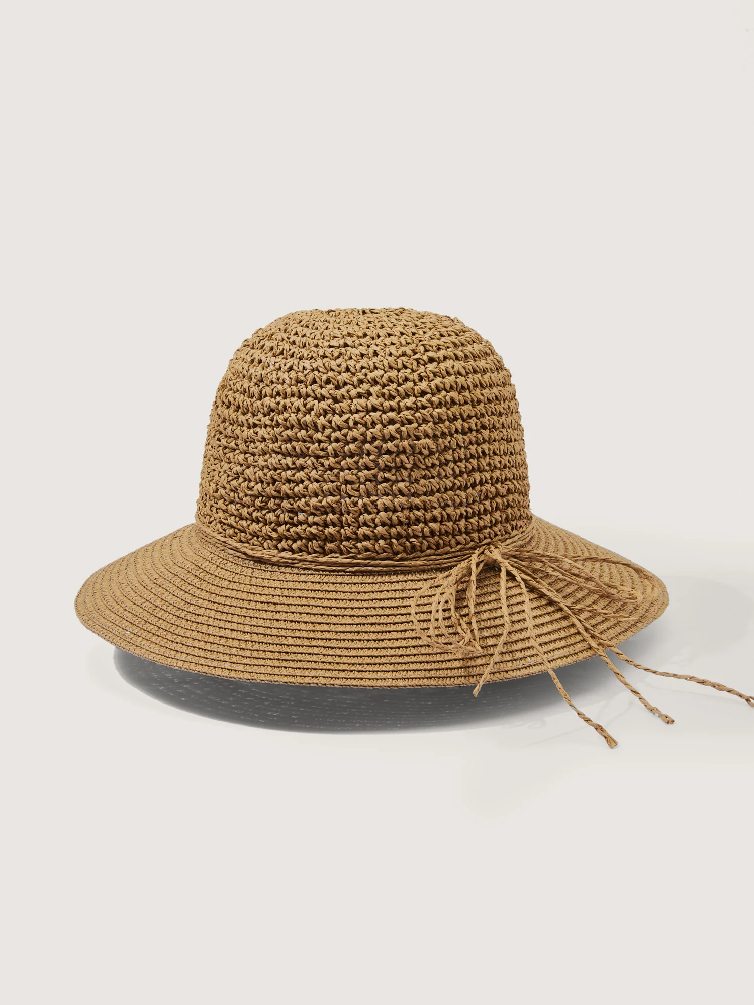 Straw Bow-Tie Wide Brim Sunhat