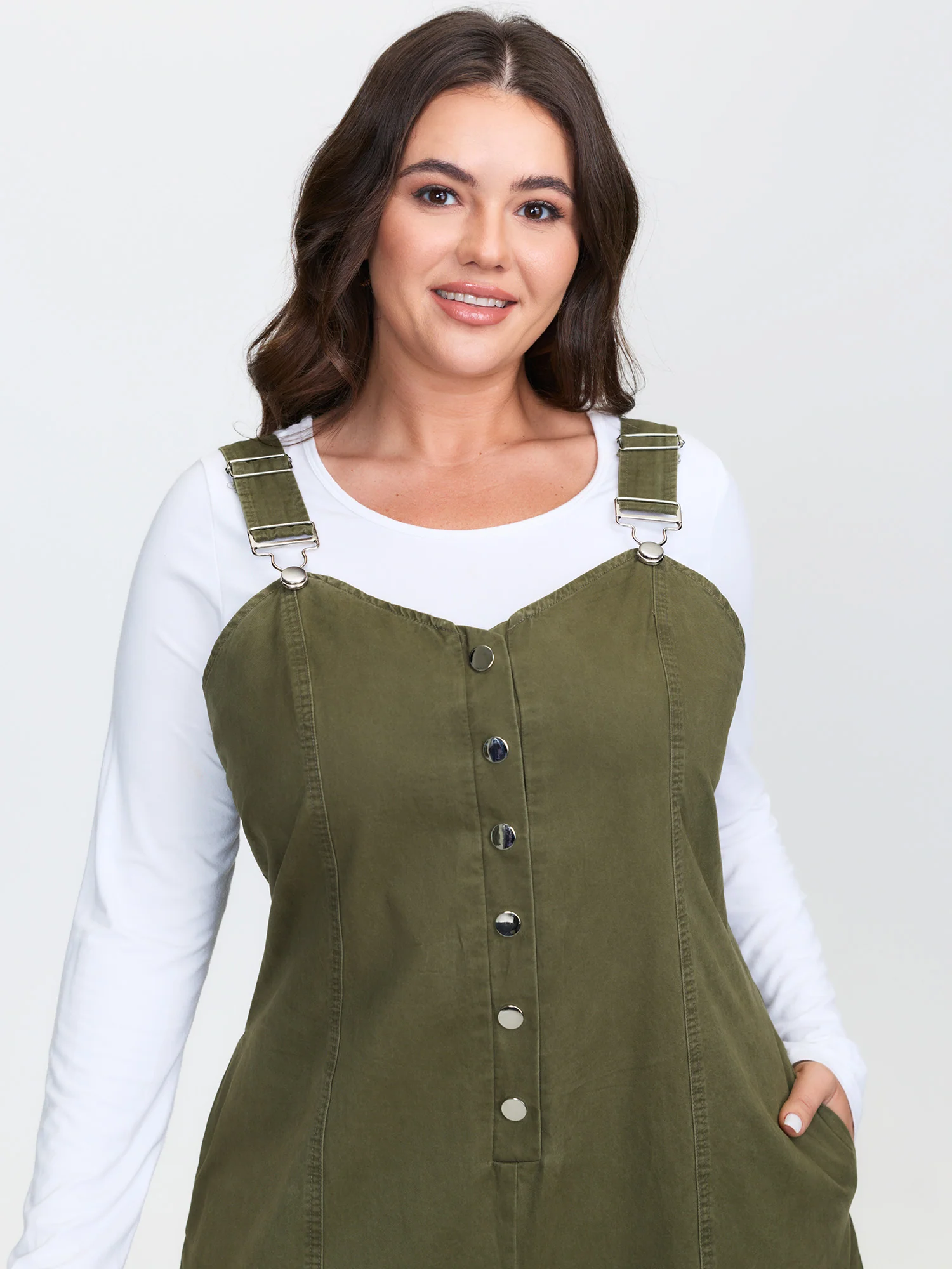 Vintage A-Line Adjustable Overall Jumpsuit