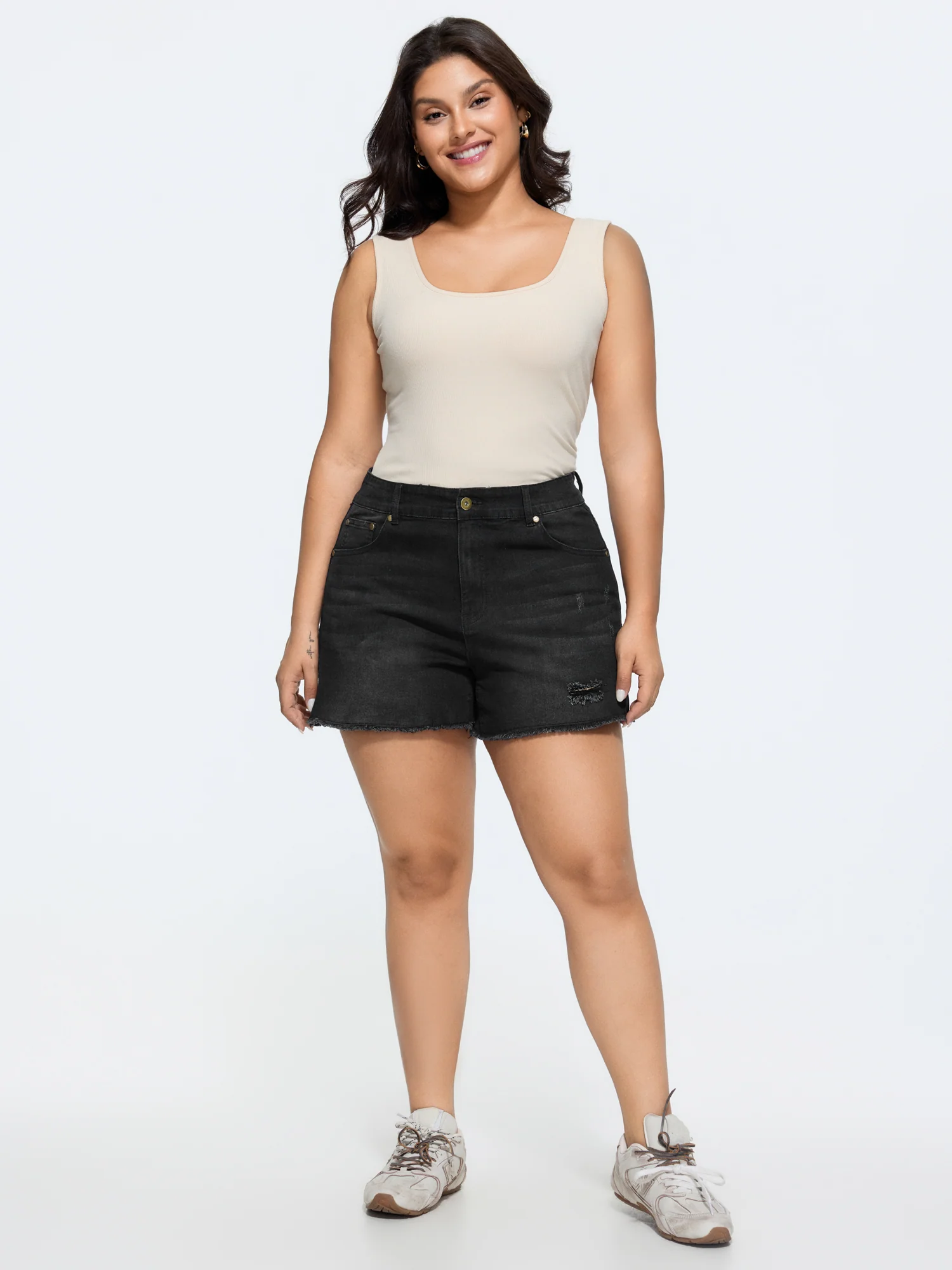 No-Waist Gap Cowboy Denim Shorts