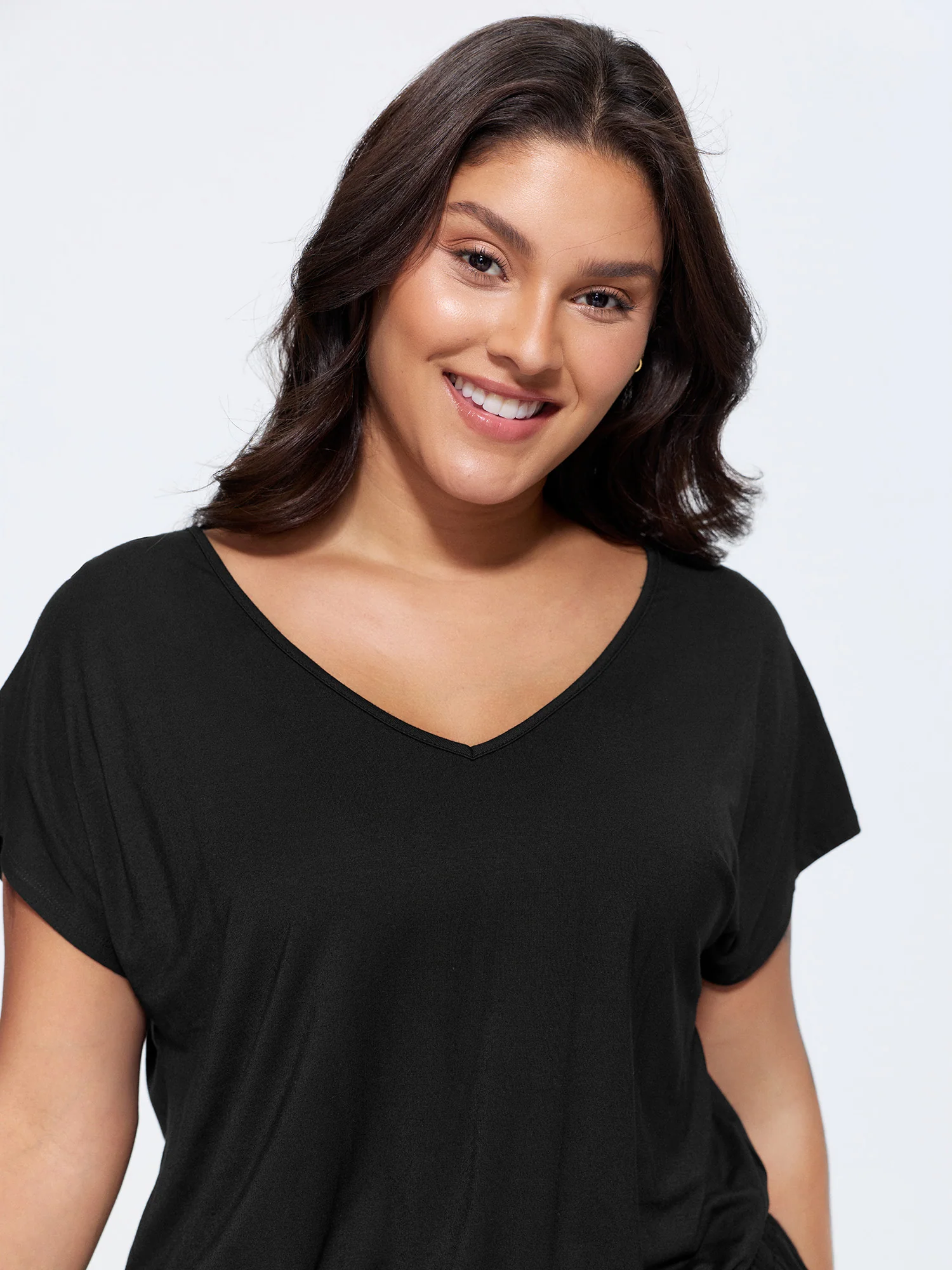 Supersoft V-Neck Drawstring Romper