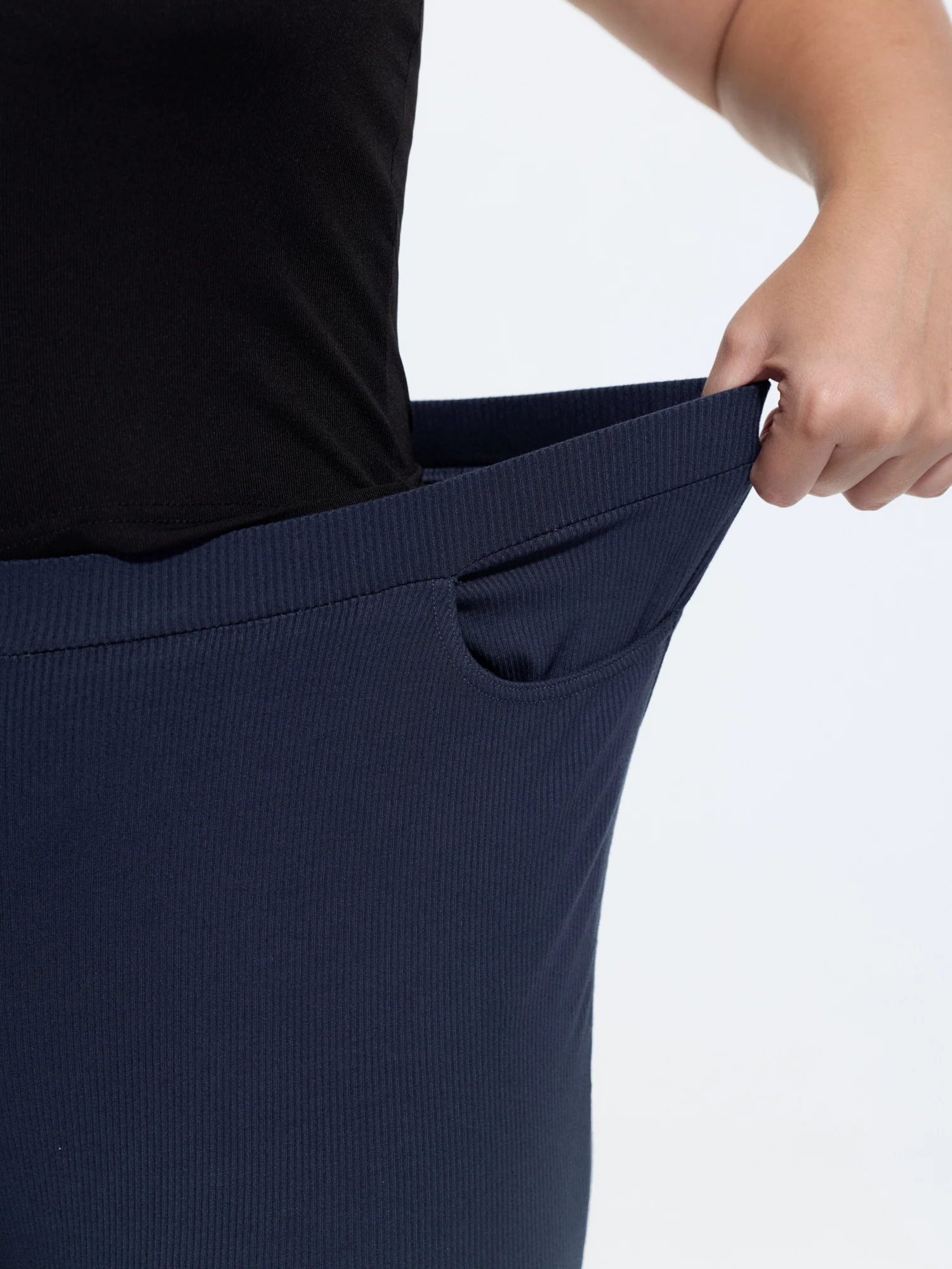 Stretchy Pull-On Plain Leggings