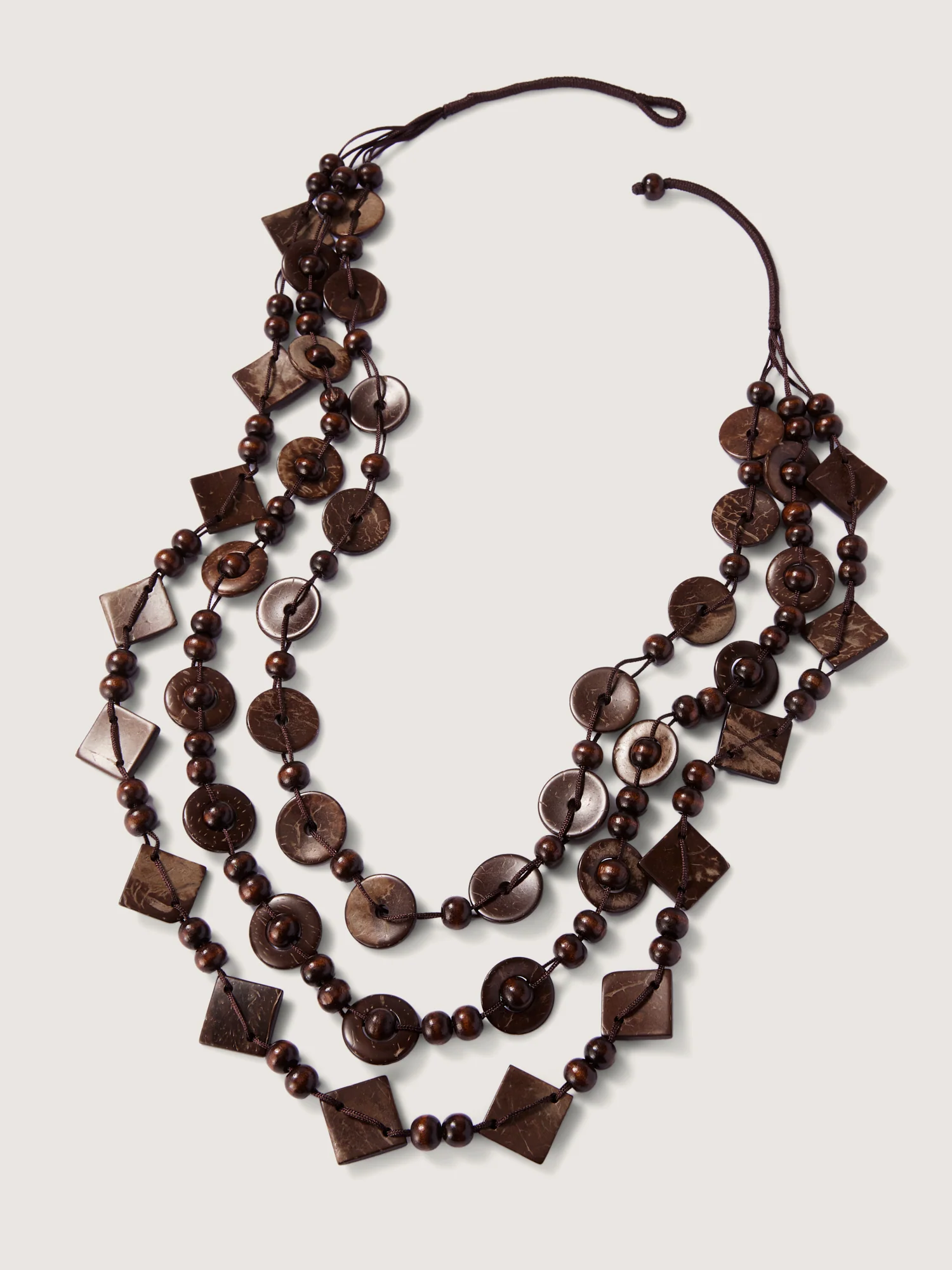Layered Beaded Monochrome Necklace