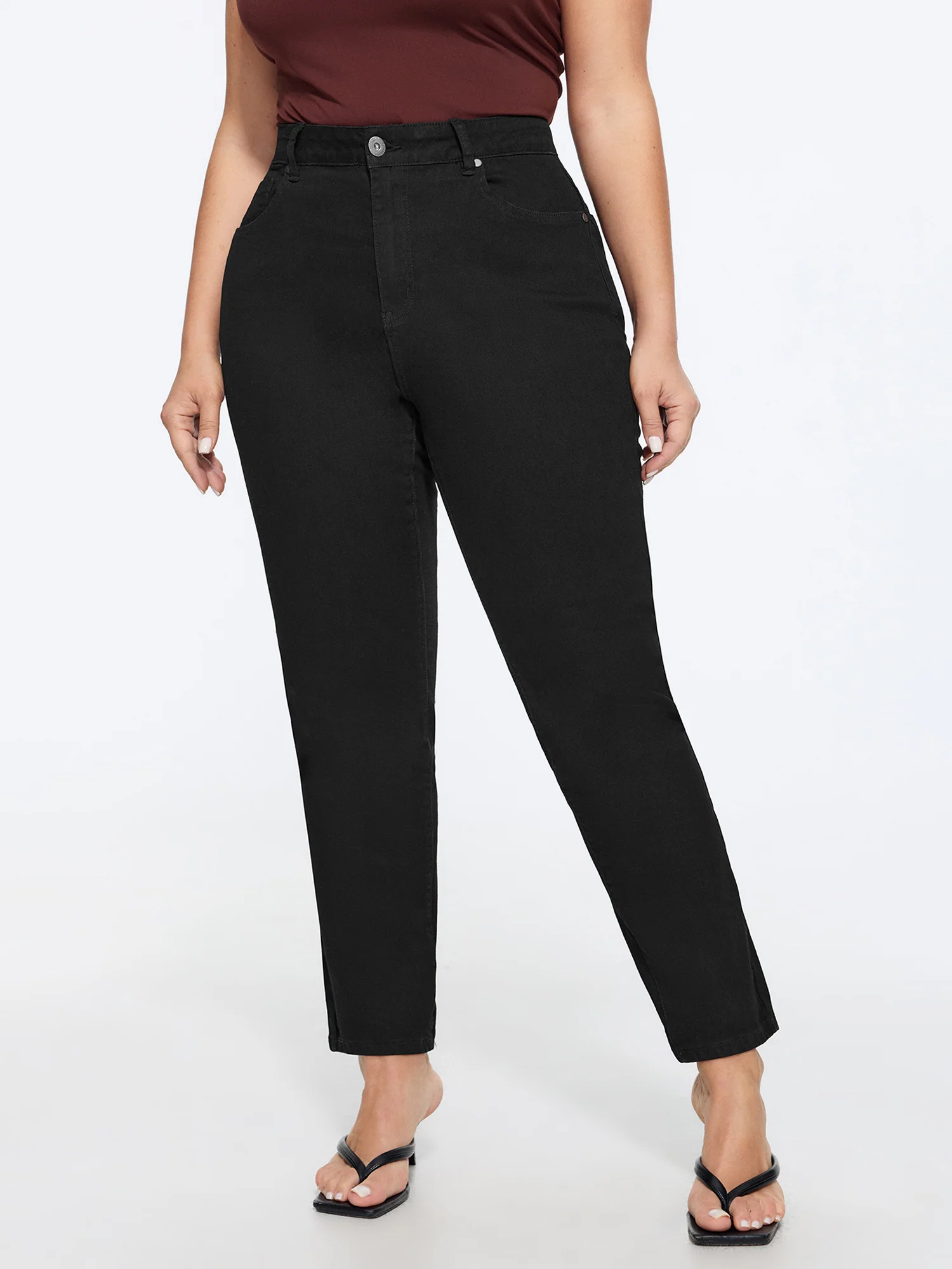 Stretchy High Waist Skinny Fit Jeans