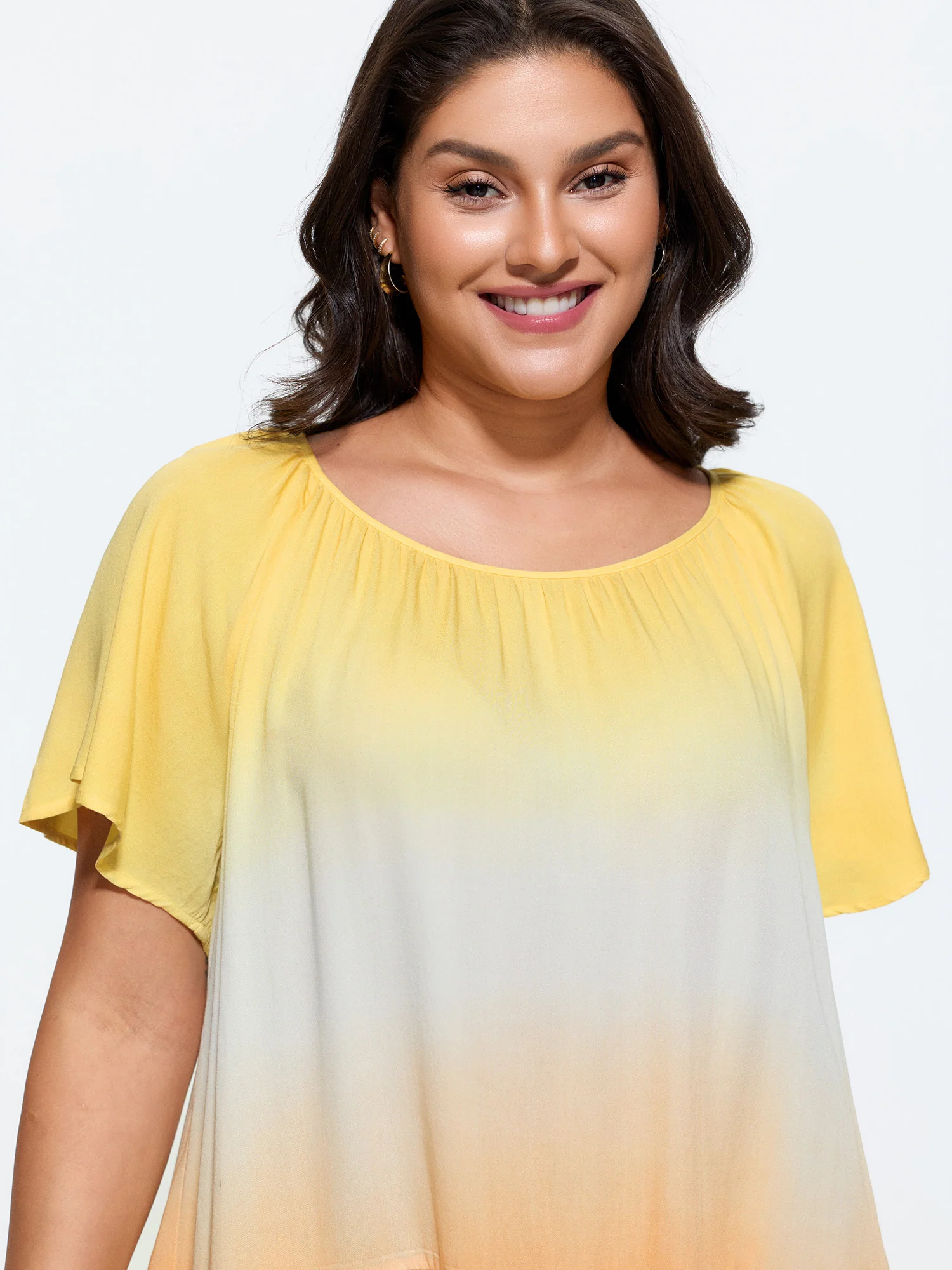 Supersoft Color Gradient Relaxed-Fit Top
