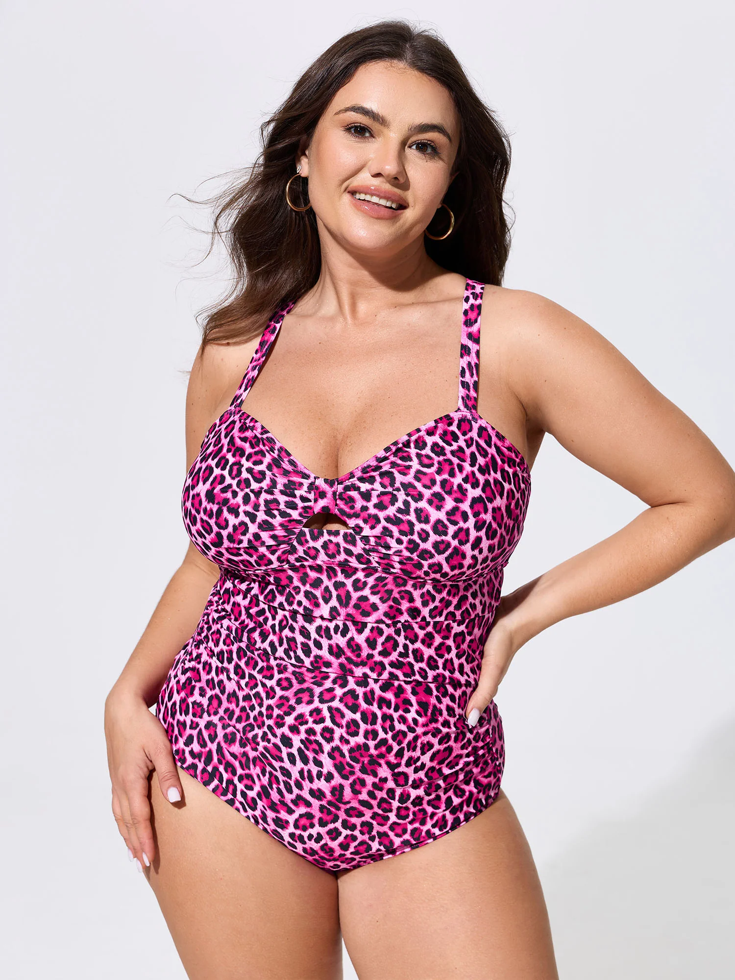 Sarong Set Sweet Leopard Print One-Piece Swim